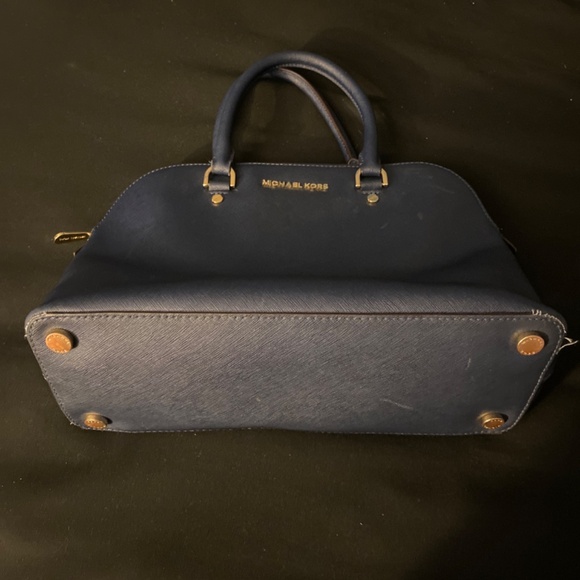 Michael Kors Navy Blue Purse - Picture 2 of 6